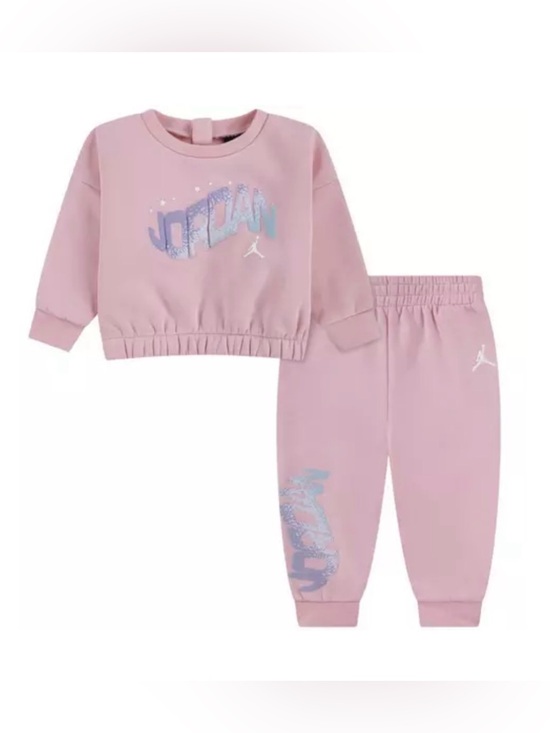 Jordan Other - Jordan Pink Baby Girls' Sweatshirt & Jogger Set 6 months